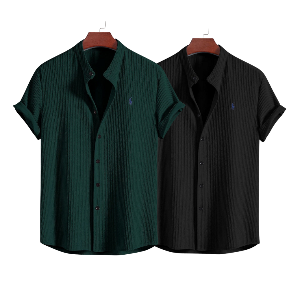Chemise à col Polo Luxee
